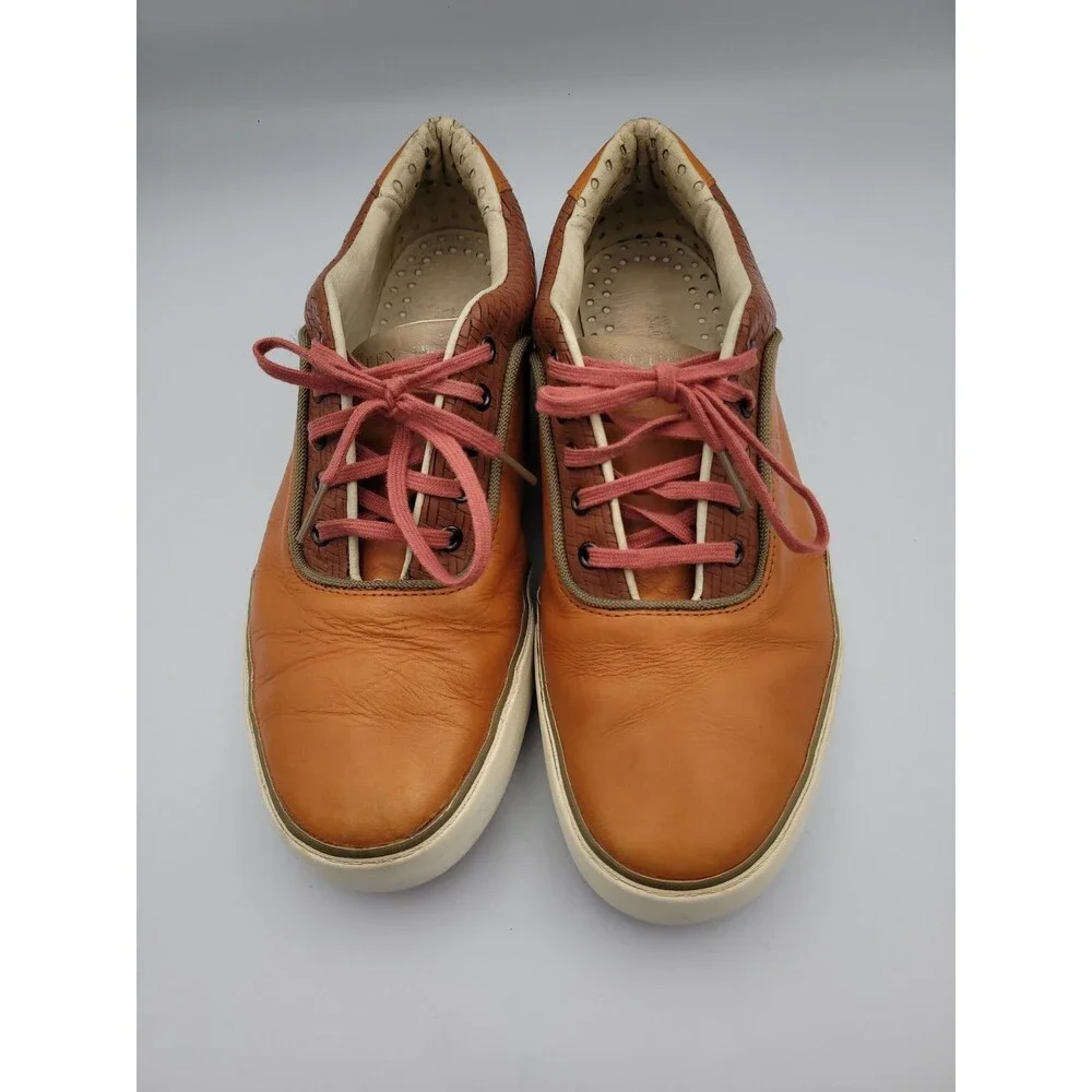 Puma Alexander McQueen Tan Woven Leather Sneakers 356139-02 Men's Size 10 MCQ